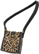 Animal Crossing Brown python-print shoulder bag Image