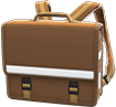 Brown schoolbag