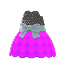 Bubble-skirt party dress Purple