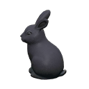 Animal Crossing Bunny garden decoration|Black Image