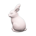 Bunny garden decoration Ivory