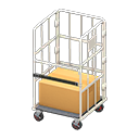 Caged cart White