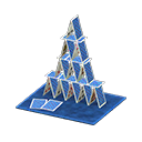 Animal Crossing Card tower|Blue Image