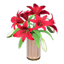 Casablanca lilies Red