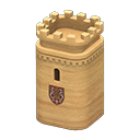 Castle tower Crown Emblem Light brown