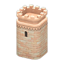 Castle tower None Emblem Pink-beige