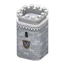 Castle tower Swords Emblem Gray
