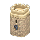 Castle tower Swords Emblem Ivory