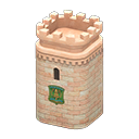 Castle tower Tree Emblem Pink-beige