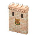 Castle wall Bird Emblem Pink-beige