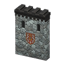 Castle wall Crown Emblem Dark gray