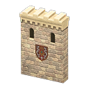 Castle wall Crown Emblem Ivory