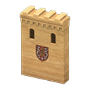Castle wall Crown Emblem Light brown