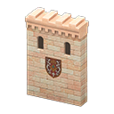Castle wall Crown Emblem Pink-beige