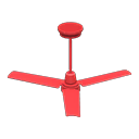 Ceiling fan Red