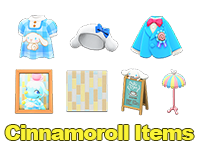 Animal Crossing Cinnamoroll Items Image