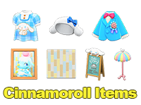 Animal Crossing Cinnamoroll Items Image