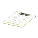 Clipboard Memo Paper White