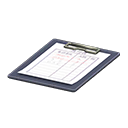 Clipboard Name list Paper Black