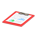 Clipboard Resource document Paper Red
