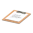 Clipboard Signature practice Paper Brown