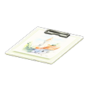 Clipboard Sketch Paper White