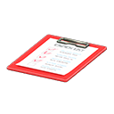 Clipboard To-do list Paper Red