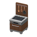 Compact kitchen Dark wood