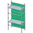 Construction scaffolding Green Plastic sheet