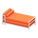 Cool bed Orange Fabric color White