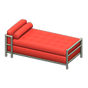 Cool bed Red Fabric color Silver