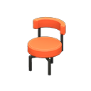 Cool chair Orange Fabric color Black