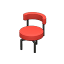 Cool chair Red Fabric color Black