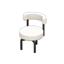 Cool chair White Fabric color Black