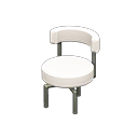 Cool chair White Fabric color Silver