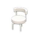 Cool chair White Fabric color White