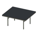 Cool dining table Black Tabletop color Silver