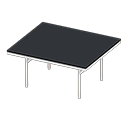Cool dining table Black Tabletop color White