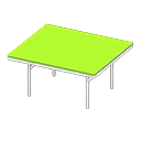 Cool dining table Lime Tabletop color White