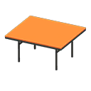 Cool dining table Orange Tabletop color Black