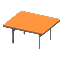 Cool dining table Orange Tabletop color Silver