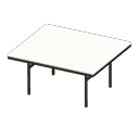 Cool dining table White Tabletop color Black