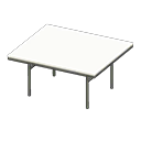 Cool dining table White Tabletop color Silver