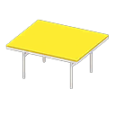 Cool dining table Yellow Tabletop color White