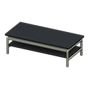 Cool low table Black Tabletop color Silver