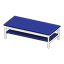 Cool low table Blue Tabletop color White