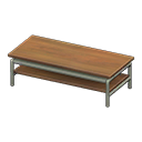 Cool low table Brown Tabletop color Silver