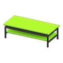 Cool low table Lime Tabletop color Black