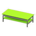 Cool low table Lime Tabletop color Silver