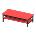 Cool low table Red Tabletop color Black
